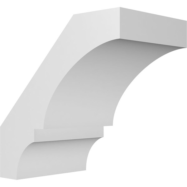 Ekena Millwork 4-in. W x 6-in. D x 6-in. H Balboa Architectural Grade PVC Knee Brace BRCP04X06X06BOA - main